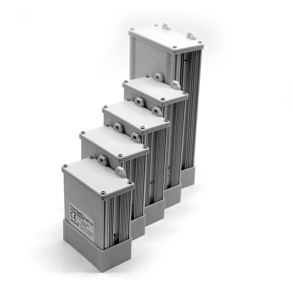 Одиночный выход DC12V 48W 60W 72W 100W 120W 150W 180W 200W 240W 250W 300W 350W 360W 400W непромокаемый