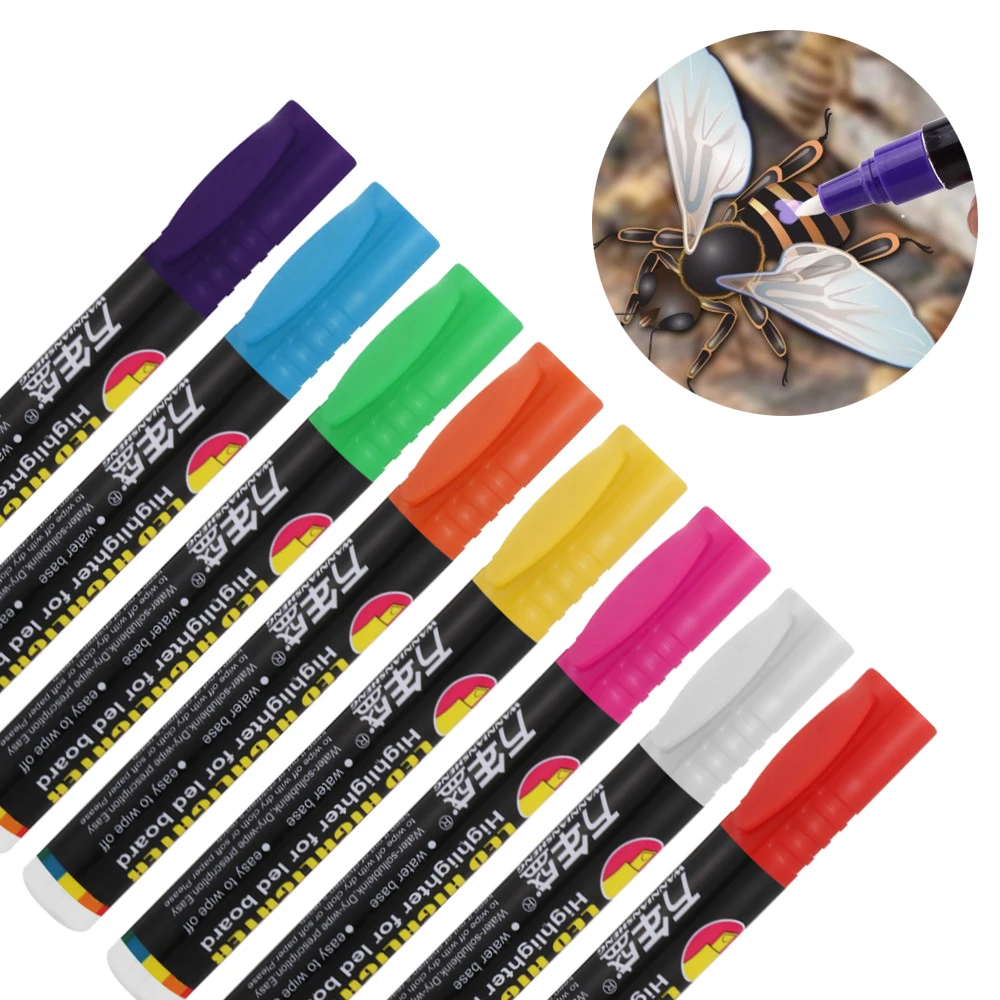 1Pc Useful Queen Bee Marking Marker Pen Set 8 Colors Beekeeping And ...
