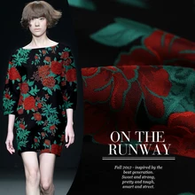 145 см шириной 280 г/м на заказ рот трехмерная из жаккардовой парчи жесткости куртка костюм ткань широкий жаккард ткань