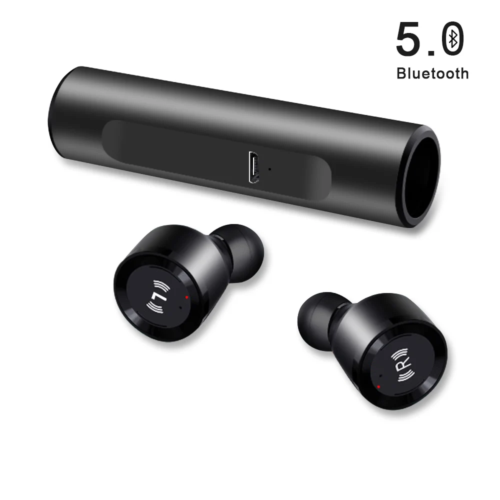 

TWS S5 Wireless Bluetooth Earphone IPX7 Waterproof Headset Bluetooth 5.0 Stereo Earbuds Microphone with Charging Box
