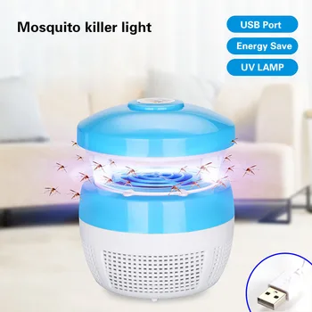 

Mosquito Killer Lamp LED Light 5W Smart Optically Controlled UV Insect Killing Lamp Charge For Living Room Night Lights