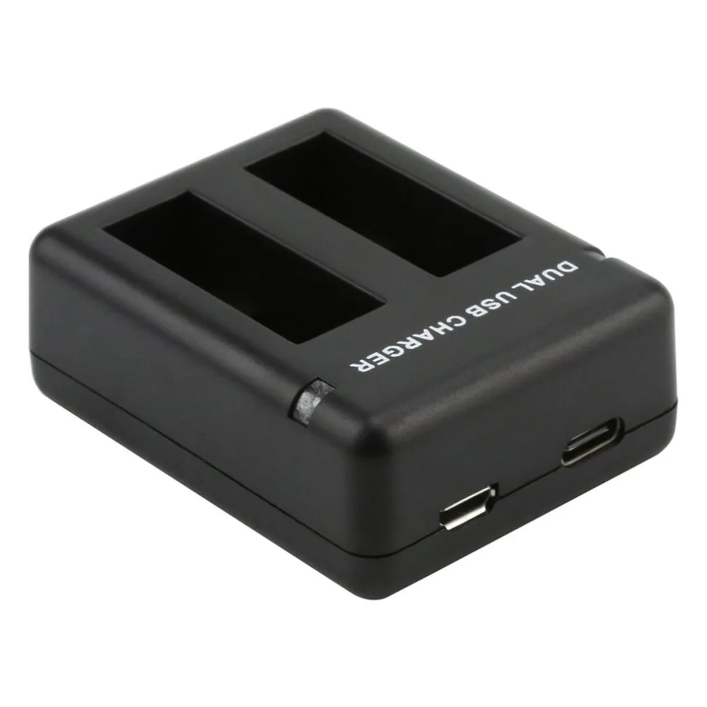 Зарядное устройство USB для камеры портативное зарядное устройство с двумя разъемами для зарядки индикатор зарядные устройства для камеры с usb-кабелем для Hero 5/6