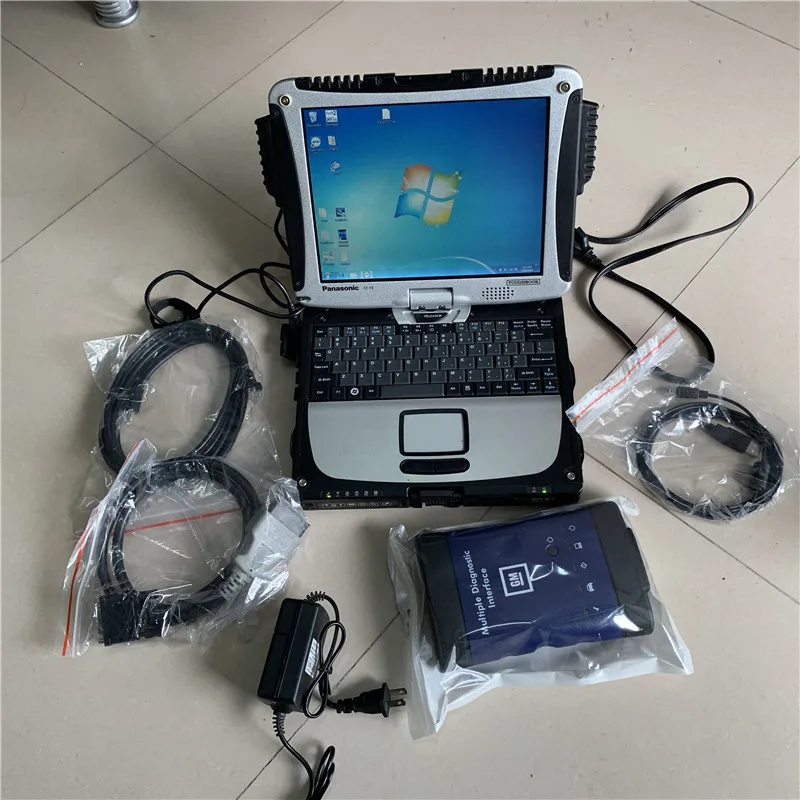 

CF-19 laptop with 320GB HDD ready to use New Generation multiple diagnostic interface G-M Scanner wifi G-M MDI GDS2 + TECH2WIN