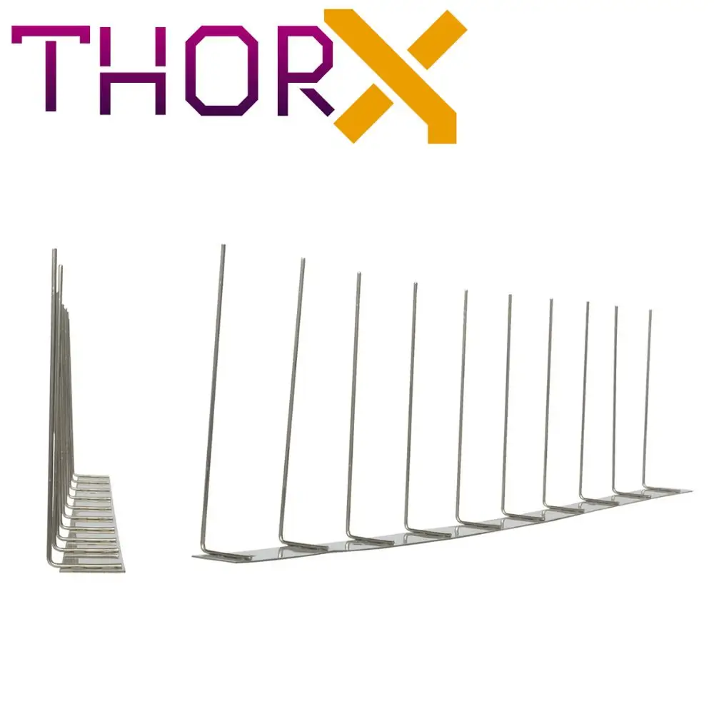 

WL-01-TH 1 row pigeon spikes on stainless steel base high quality solution for bird control spikes