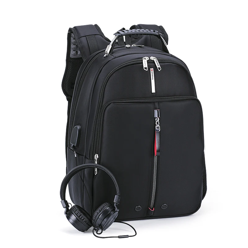 

Business Bag USB Charge And Earphone Interface Notebook Men Backpack Travel Bag Large Laptop Bags for 16 inch Laptop