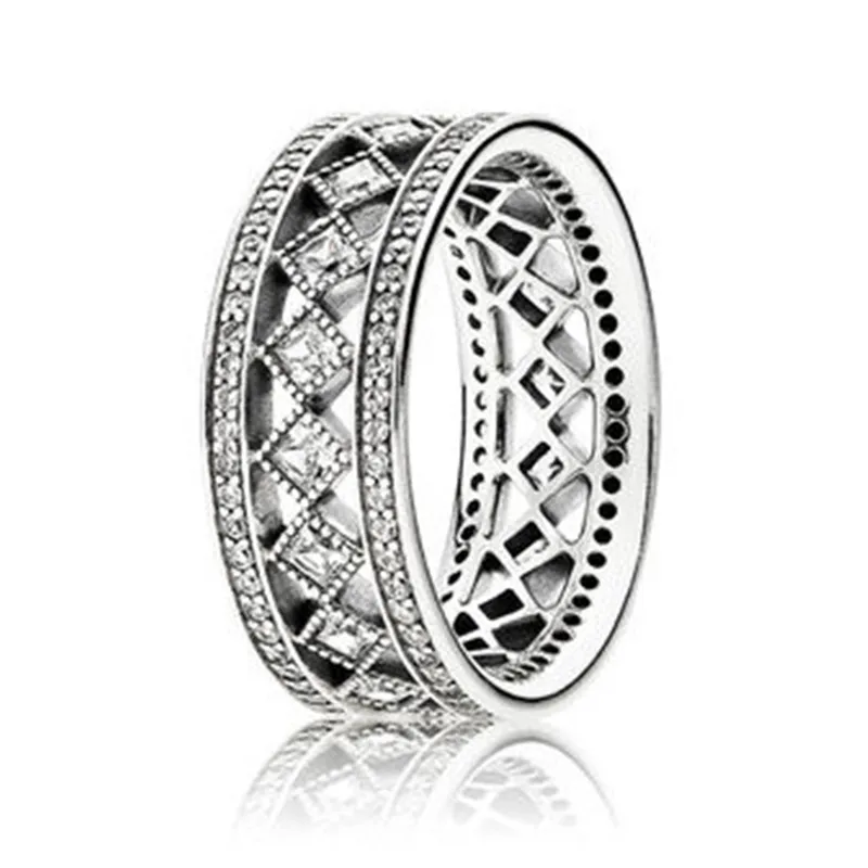 

Trendy 925 Sterling Silver Vintage Fascination Ring For Women Engagement Party Gift Wedding Ring Fine Pandora Jewelry Original
