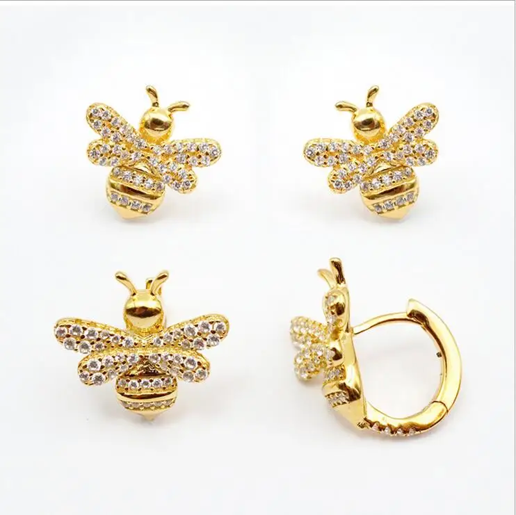 

Classic design tiny mini circle clip on gold women Young girl gift Cute delicate 3 colors fashion cz earring