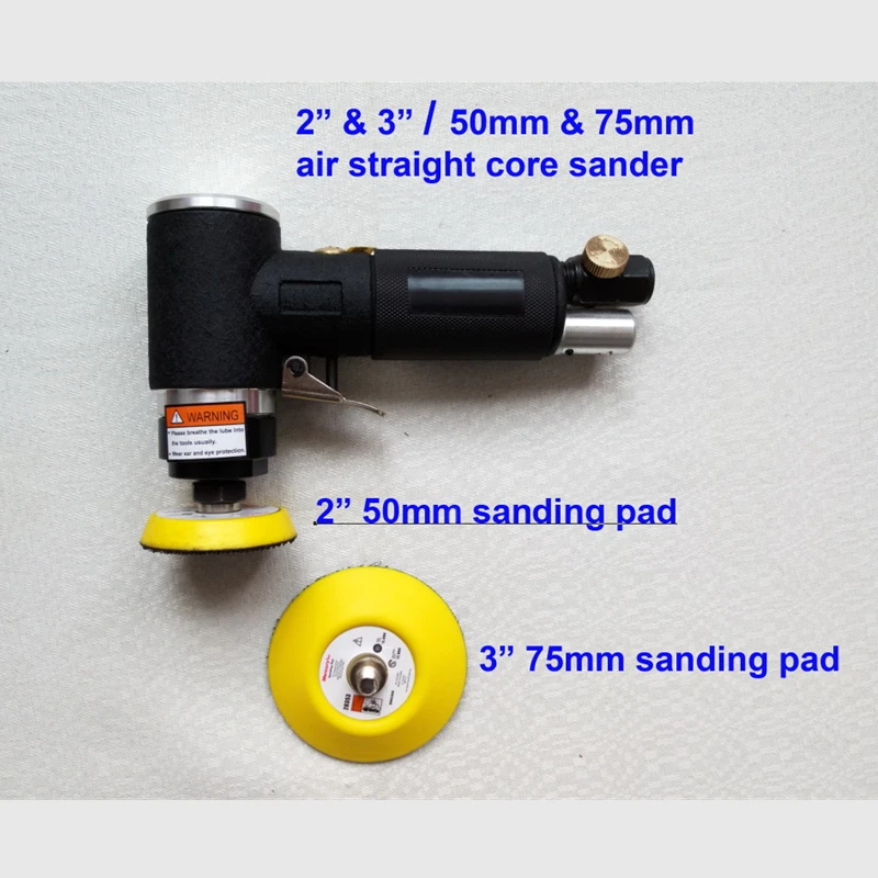Воздушный шлифовальные подушечки сердечник прямого 2-дюймовый 3-дюймовый сердечник прямого пневматический шлифовальный станок 50 мм 75 мм пневматическая шлифовальная машина диск шлифовальные колеса