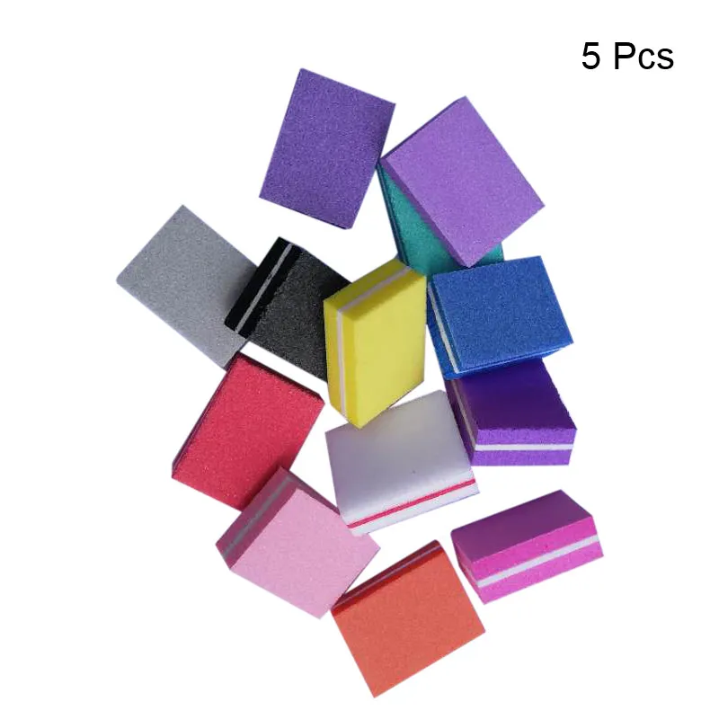 1Pc 4-Steps Nail Art File Buffer Grinding Sanding Block Buffer Colorful Nail File Nail Art Care Tool - Цвет: 8