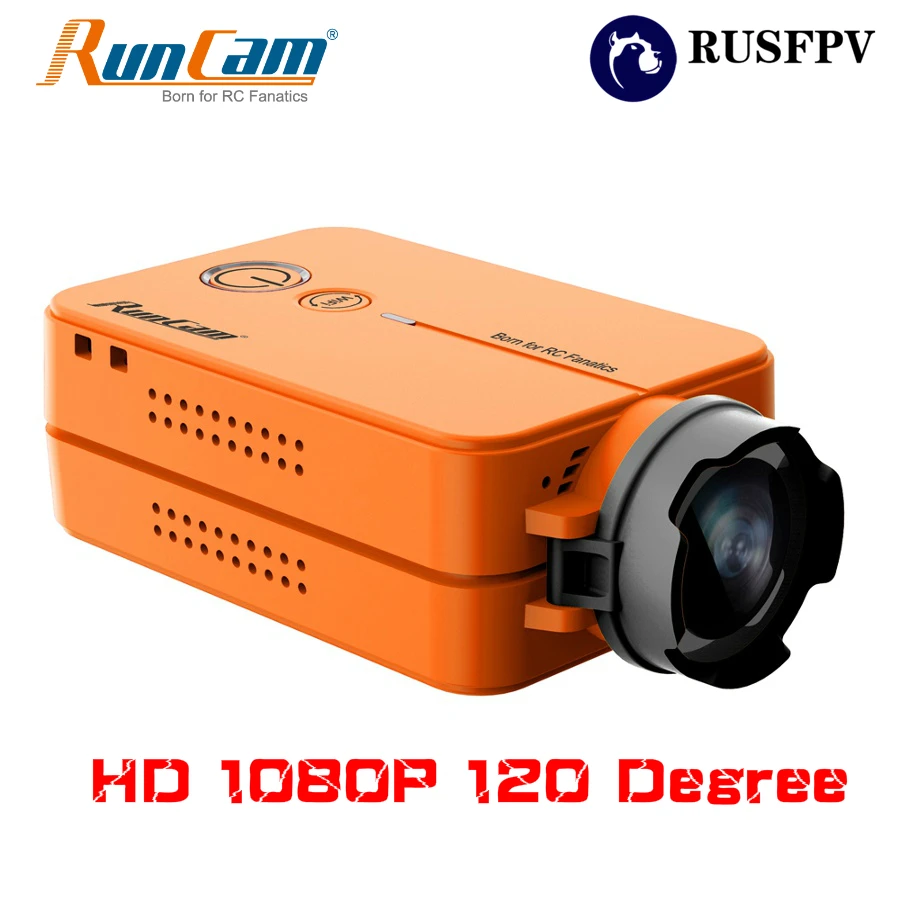 RunCam 2 HD 1080P 120 градусов широкоугольный WiFi FPV камера для радиоуправляемого дрона FPV гоночный Квадрокоптер самолет оранжевый цвет