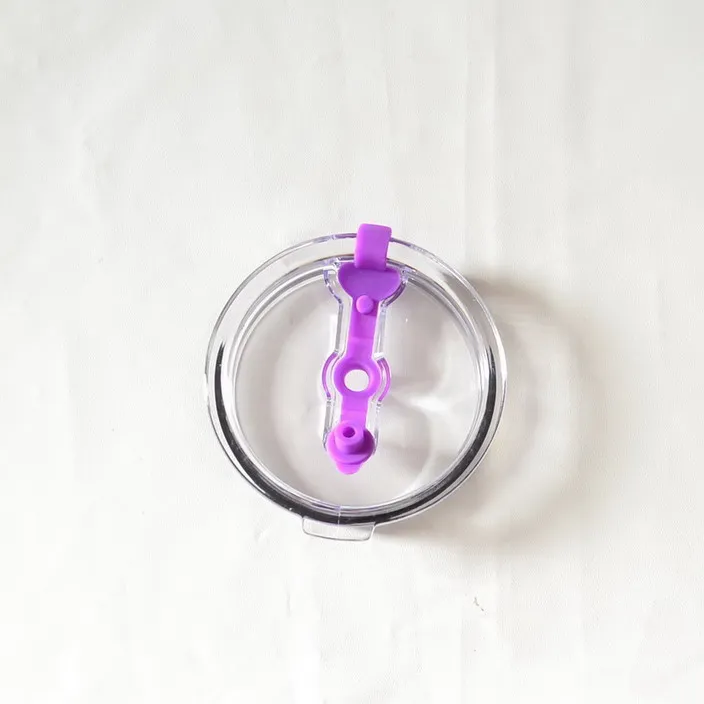 Прочная непроливающаяся Крышка для 30 унций Yeti Rambler силиконовая соломинка для 30 унций yeti запасные крышки стаканчики - Цвет: purple