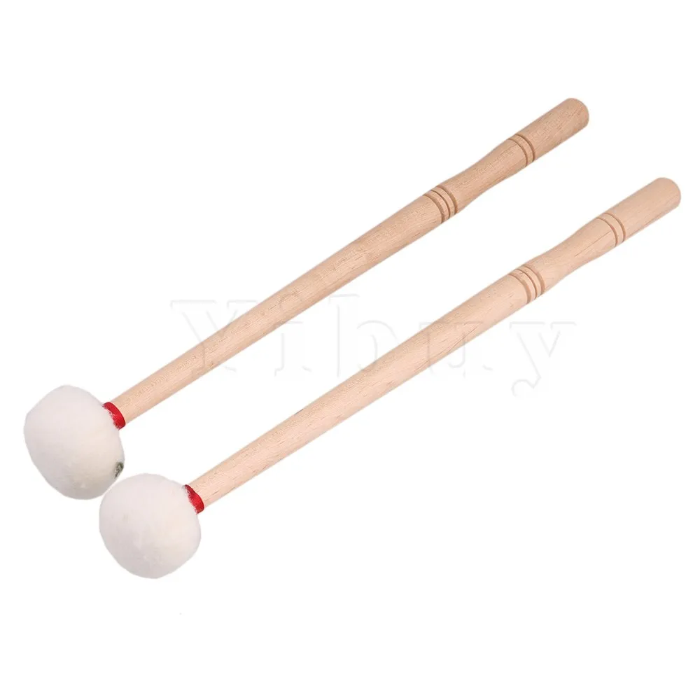 

Yibuy 1 Pair of 12 Inch Multi-Purpose Timpani Stick Soft Felt Mallet