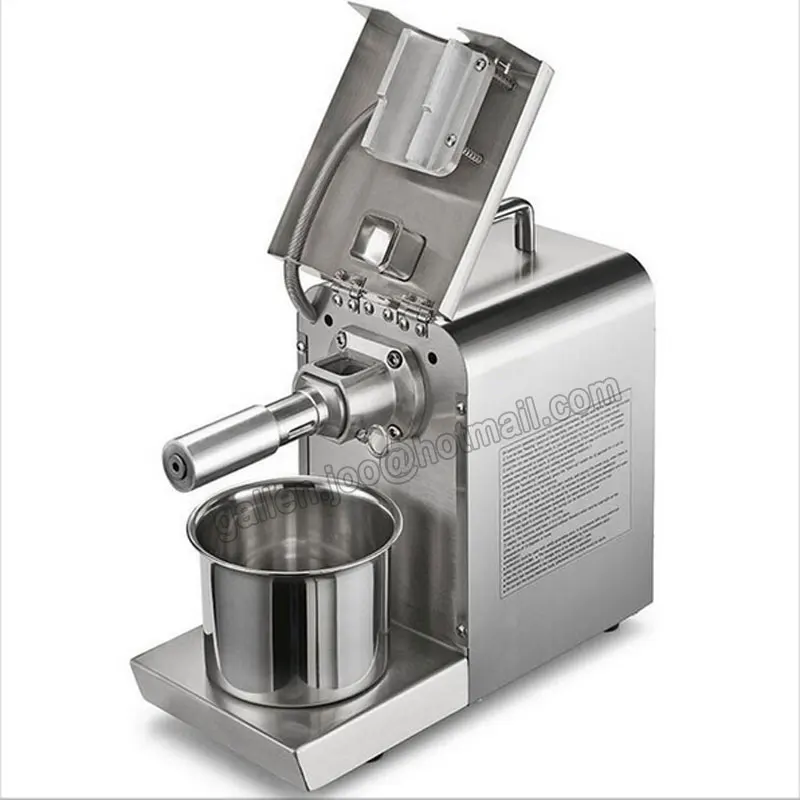 220V Heat and Cold home oil press machine pinenut, cocoa soy bean olive oil press machine high oil extraction rate OPM-700