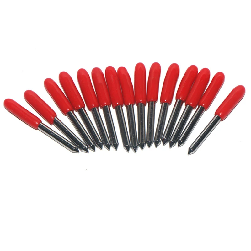 15pcs 2mm Shank Graver Tungsten Carbide Cutting Plotter Blade Durable Roland Cutter for Engraving