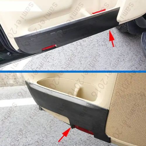 4x Stainless Inner Door Dota Anti-Kick Cover Trim For Toyota Prado FJ150 10-2016