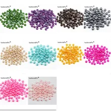 Распродажа! 200 шт/576 шт 6 мм разноцветный вариант полукруглый жемчуг камни кабошоны с плоской задней поверхностью бусины для скрапбукинга украшения DIY F0908