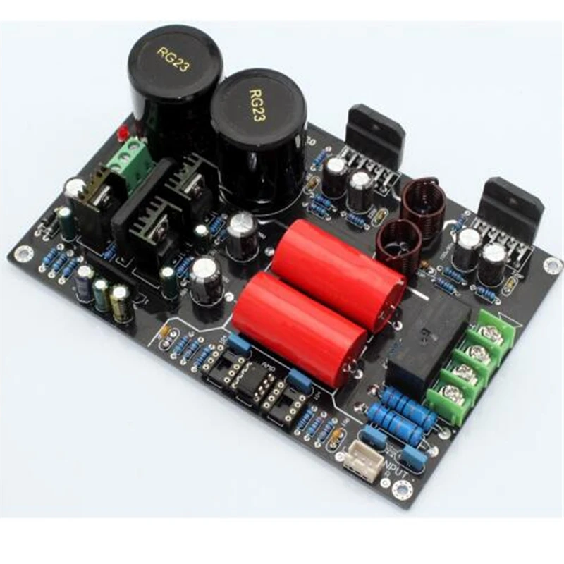 LM3886 + NE5532 amplifier board stereo 2.0 channel hifi 68W+68W CG version With UPC1237 speaker protection circuit | Электроника