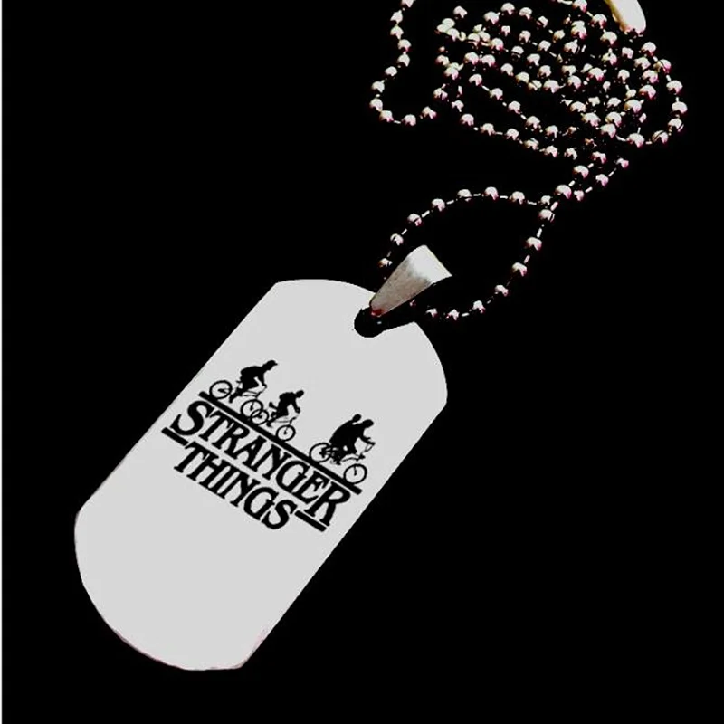 

Stainless Steel Movie Stranger things Necklace Charm Pendant Men Women Fashion Jewelry