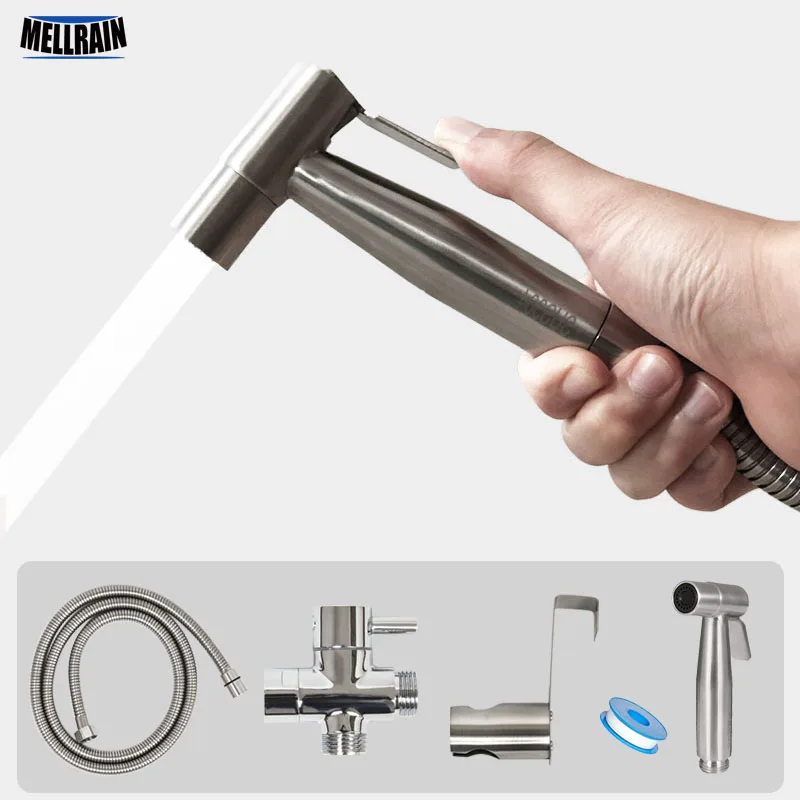 Buy Handheld Toilet bidet sprayer set Kit Stainless Steel Hand Bidet faucet for