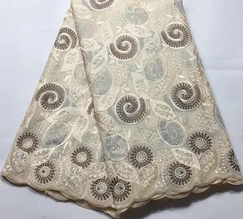 

Swiss Volie Cotton Lace Fabric 2019 African Swiss Voile Laces In Swizerland High Quality Swiss cotton Laces NSH023