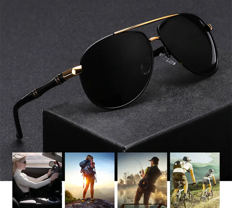 

FEIDU Unisex Classic Brand For Men Aluminum Sunglasses For Women HD Polarized uv400 Mens Mens Sun Protection Glasses For Women F