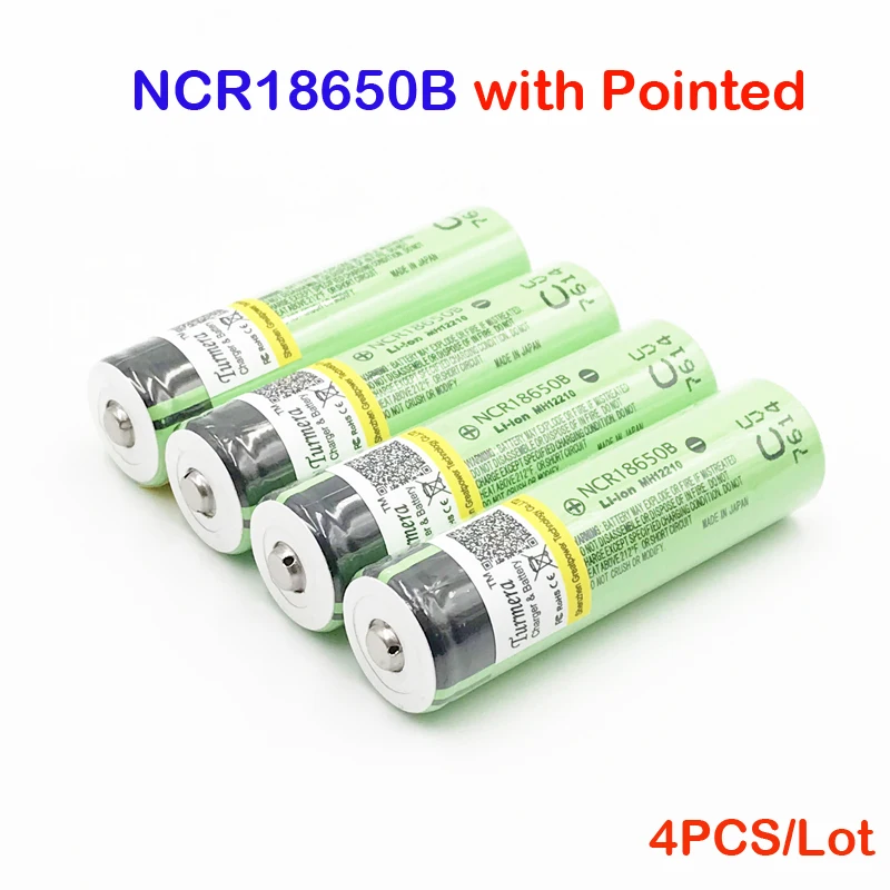 

18650 ncr18650b 18650 3400mah battery ncr18650b li ion rechargeable battery ncr 18650b with Pointed no PCB