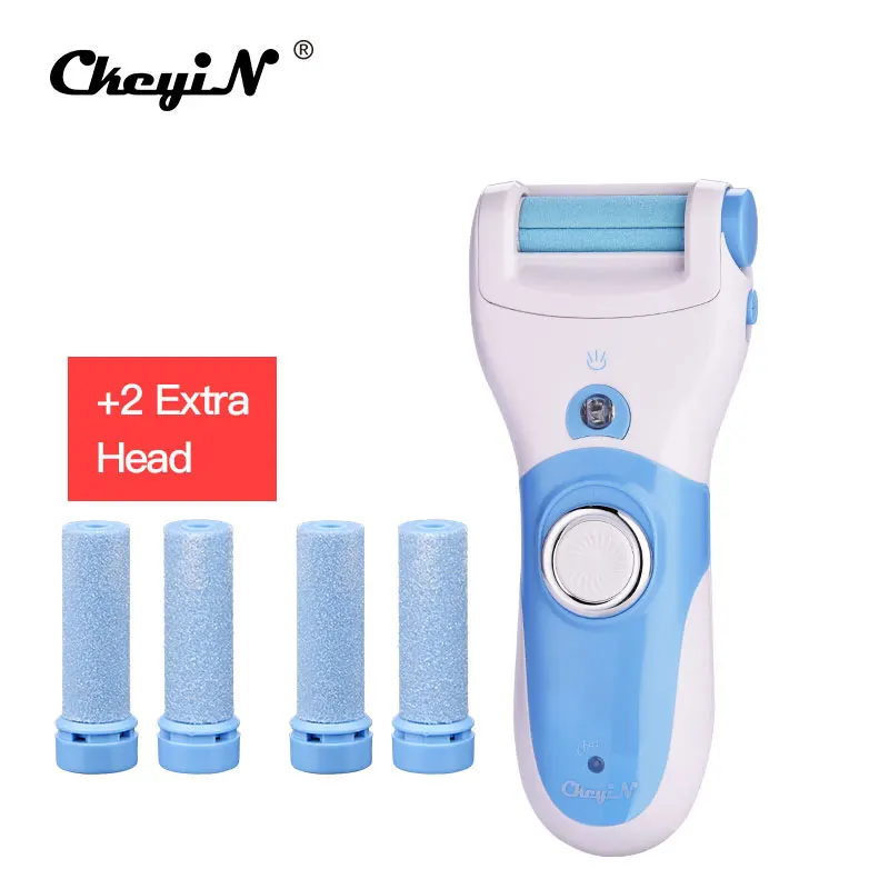 

CkeyiN Rechargeable Foot Care Tool+4 Roller Electric Pedicure Peeling Dead Skin Removal Feet Care Machine Personal Feet Care 40