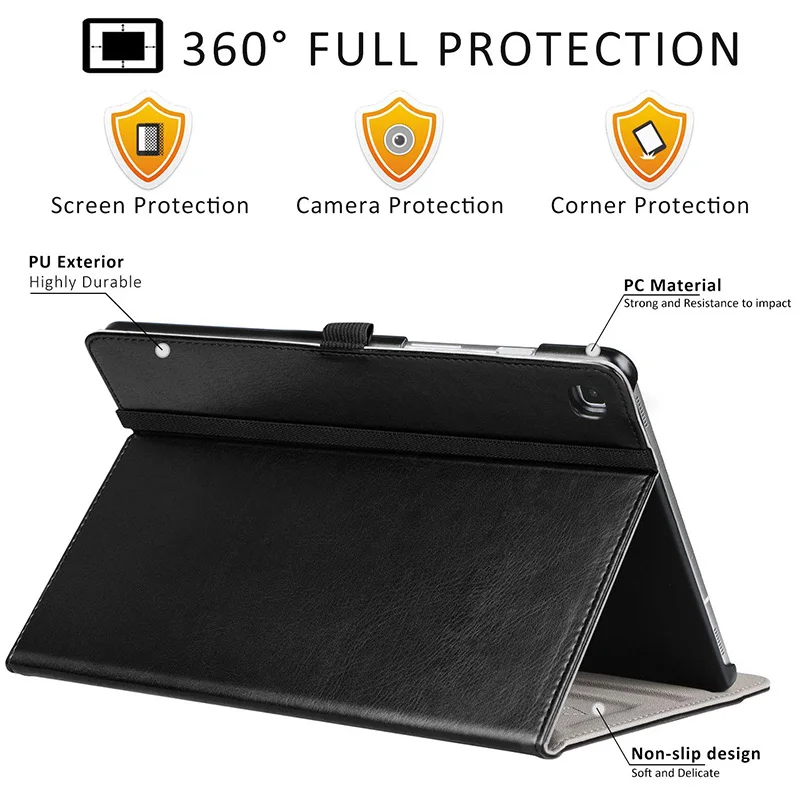Цена Чехол BOZHUORUI для samsung Galaxy Tab s5e, 10,5 дюймов, планшет 2019, SM T720 SM T725 из искусственной кожи, складная подставка, авто Пробуждение спящий режим