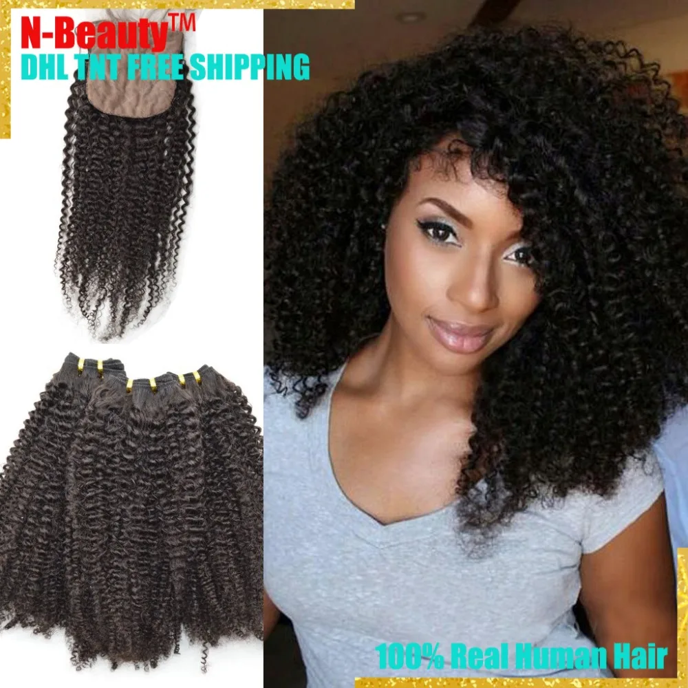 Malaysian Virgin Afro Kinky Curly 4b 4c Human Hair Weave With