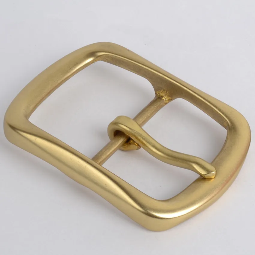 1pc solid brass 40mm pin buckle belt buckle for men jeans trousers belt