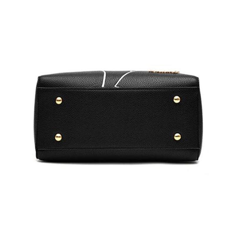Fashion Emboridery Design Leather Bags for Women Ladies Crossbody Shoulder Bags Tote Flower Handbags Messenger Bag Simple Style