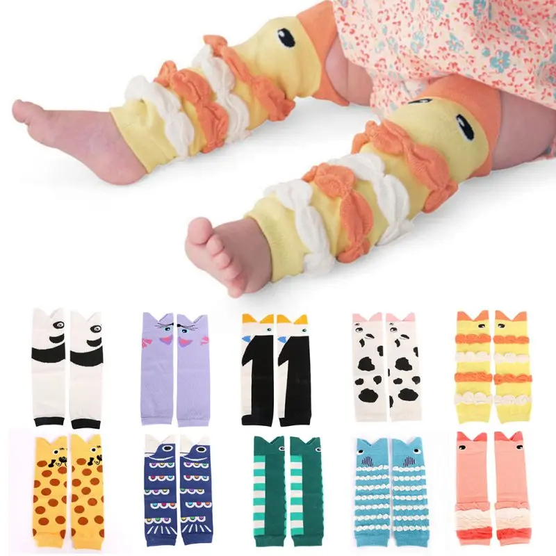 

UNIKIDS Children Baby Boy Girls Infant Leggings Warmers Kids Cartoon Pattern Knee Pad