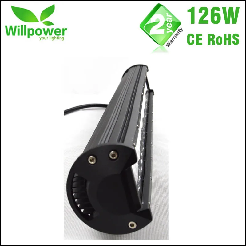  FREE TAX 12v dual rows led driving light IP67 waterproof work light 126W 20 inch offroad car led li