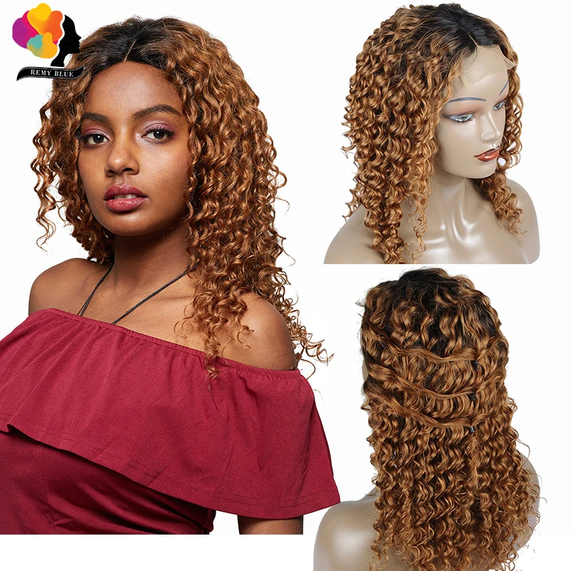 human hair wigs deep wave 1b 30