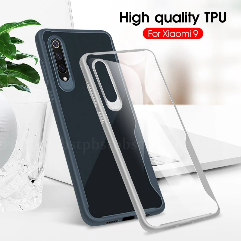 Мягкий резиновый чехол для Xiaomi Redmi Note 7 5 6 Pro прозрачный из ТПУ Mi 9 A2 Lite Mi9