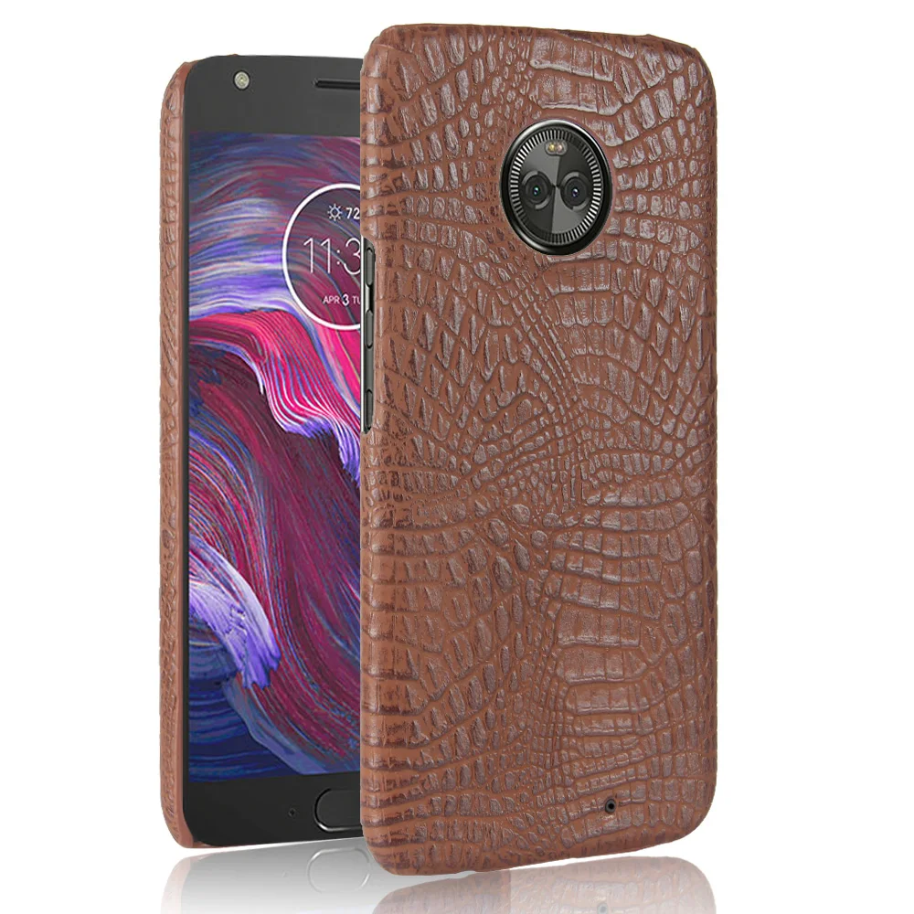 Luxury Crocodile Skin Pattern Leather Case for Moto X4 Cover Shockproof Hard Shell On For Motorola X 4 Phone Cases Fundas Bag |