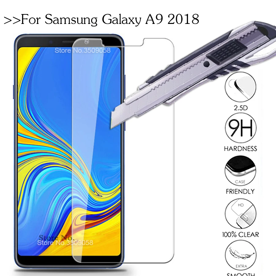 

protective glass on the for samsung a9 2018 screen protector tempered glas for samsung galaxy a92018 a920 a920f 6.3'' film cover