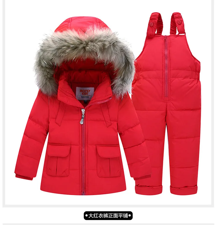 Комплекты детской одежды для русской зимы, теплая парка, пуховик для маленьких мальчиков и девочек, детская куртка, зимняя одежда, костюм для 2-4 лет
