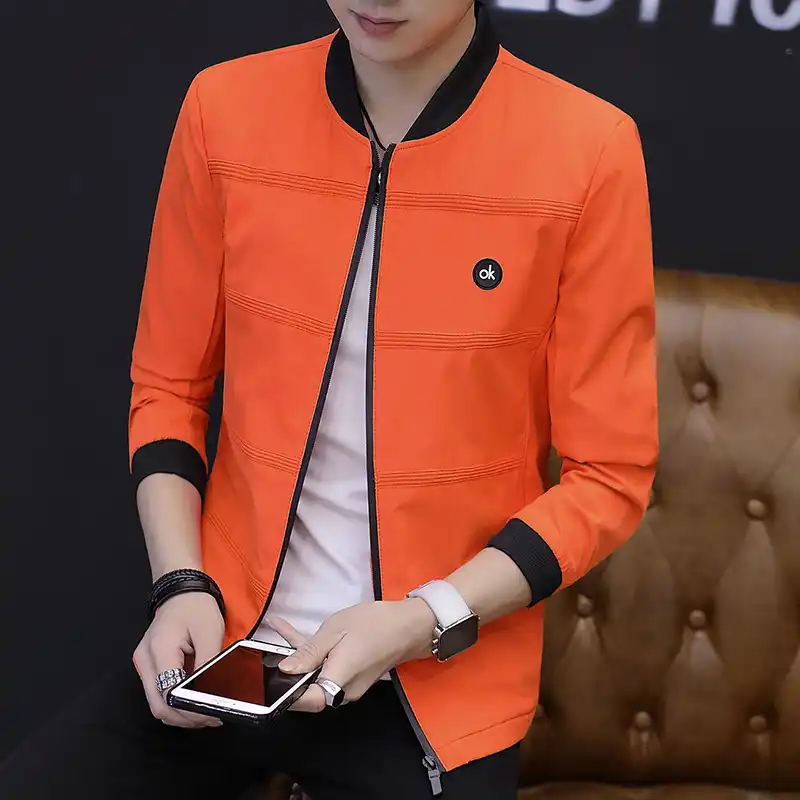 Men orange jacket Clearance