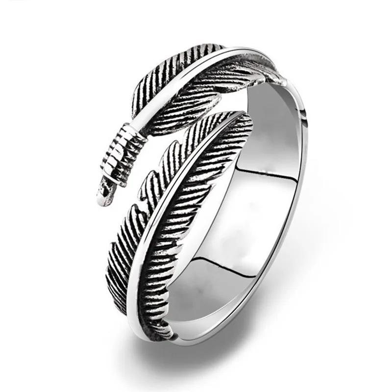 

New Stainless Steel Open Retro Men's Ring Finger Punk Ring Couple Jewelry Wholesale Bijoux Femme Engagement Ring Accessories