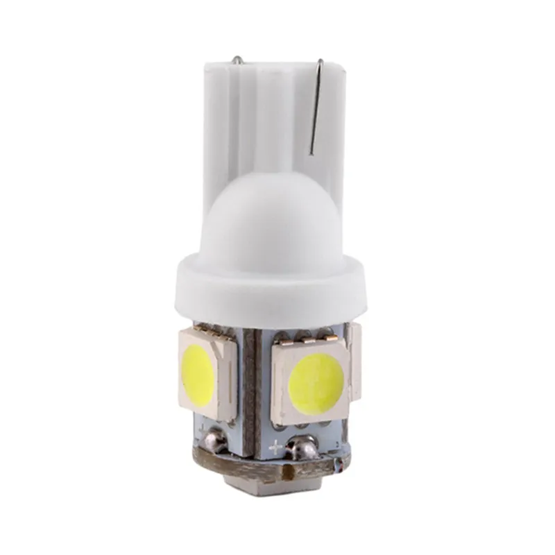 2PCS Wholesale Auto Led Lights T10 5SMD 5050 Auto Led Lights T10 Led Car Lights 5smd  Xenon LED Side Light Wedge Bulb04