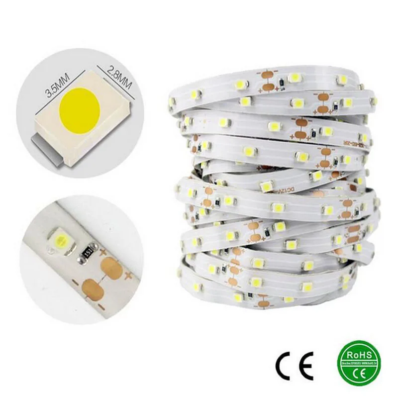 Светильник лента SMD 3528 12 В постоянного тока 5 м/упаковка 60