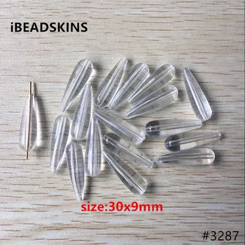 

New arrival! 30x9mm 380pcs/lot clear Acrylic Drops shape beads #3287(Design as shown )