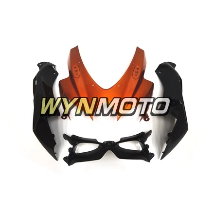 Полный комплект обтекатель для Suzuki GSXR600 750 K8 08 09 10 капоты ABS Пластик инъекций темно-оранжевый черный Новая мотоциклетная обувь корпуса