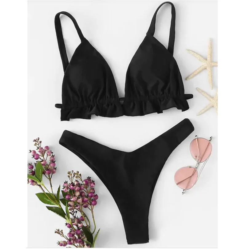 2019 New Summer Women Girls Bikini Set Underwire Padded Sexy Beach Suit Bodycon Swimwear wholesale Dropshiping #E05 (3)