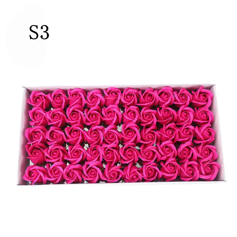 3 размера/М/Л Розовое Мыло Цветок голова розы Искусственные цветы Высокое качество для свадьбы День Святого Валентина День матери домашний декор - Цвет: S3