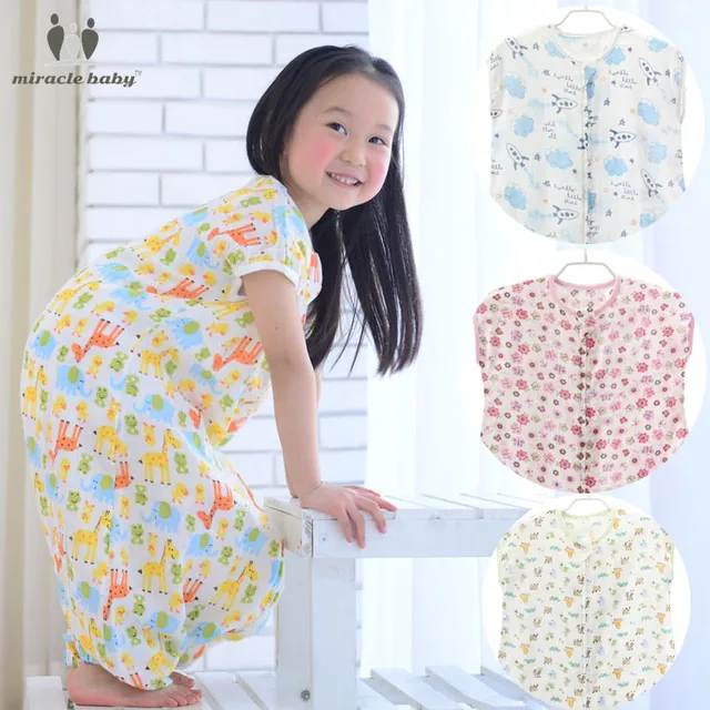 Miracle Baby 4 Size Cotton Muslin Baby Sleeping Bag Clothes Kid S