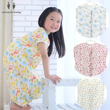 MIRACLE BABY 4 Size Sleepwear Cloth Kid's Sleepsack Cotton Muslin Sleeping Bag Sleeveless Sleepware for 0-5Years Unisex Children canis розовый 4 5years