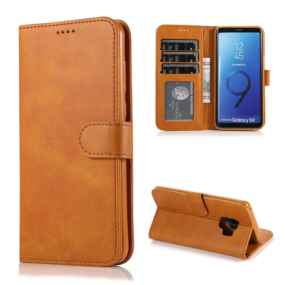 

Retro Leather Case For Samsung Galaxy S6 S7 EDGE S8 S9 S10 Plus S10E S10 5G A6 Plus A7 A9 2018 Case Cover Coque Fundas
