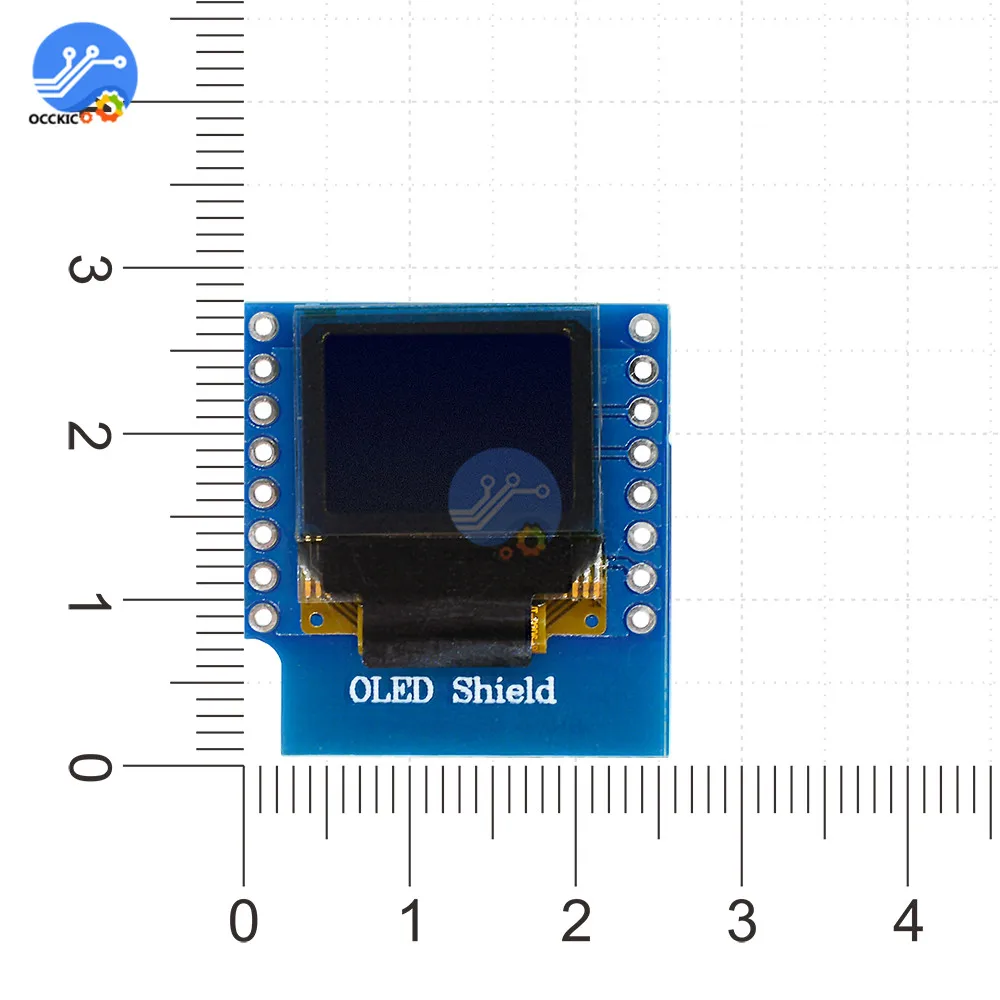 0 66 &quotдюймовый 64X48 IIC I2C O светодиодный ЖК дисплей экран модуль щит совместим с Arduino